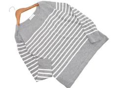 INED イネド ボーダー ニット セーター size11/グレー ■◇ レディース