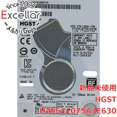 [bn:16] HGST　HDD 2.5inch　HTS541075A7E630　750GBのサムネイル