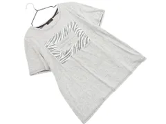 EVEX by KRIZIA エヴェックスバイクリツィア ゼブラ柄 半袖 Tシャツ size42/グレー ■◆ レディースのサムネイル