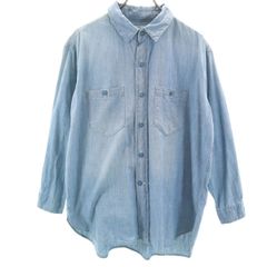美品 ジャーナルスタンダード ブルー 長袖シャツ オーバーシャツ 綿100 