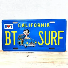 看板 かわいい ベティ・ブープ コマーシャルプレート SURF Betty Boop ガレージ 可愛い 壁飾り アメリカン おしゃれ 雑貨 インテリア ディスプレイ カフェ 店舗のサムネイル