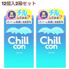 コンドーム Chillcon(チルコン) 12個入x2箱 スキン 避妊具 こんどーむ 送料無料のサムネイル
