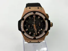 【中古】HUBLOT ウブロ キングパワー ウニコ キングゴールド ダイヤモンド 701.OX.0180.RX.1104 フルセット メンズのサムネイル