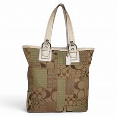美品 COACH パッチワークシグネチャー トートバッグ コーチ COACH シグネチャー パッチワーク トートバッグ - メルカリ