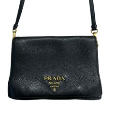 超希少】PRADA VITELLO DAINO BODY BAG BLK - メルカリ