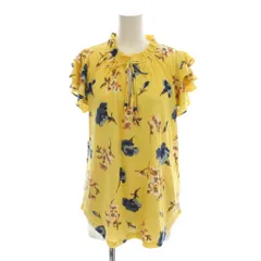 ローレンラルフローレン LAUREN RALPH LAUREN カットソー S/P 黄色 イエロー 花柄 半袖 フリル袖 /LPのサムネイル