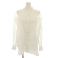 極美品☆セオリーリュクス 長袖シャツ ボウタイ ホワイト 24SS - メルカリ