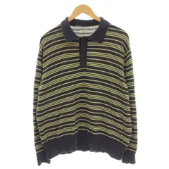 フリークスストア FREAKS STORE ポロシャツ ボーダー 長袖 F ネイビー 黄色 /☆G ■MAのサムネイル