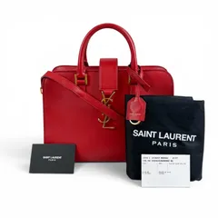 YVES SAINT LAURENT イヴサンローラン　ベイビーカバス　2WAY レッド　赤　レザー　カサンドラ　ショルダーバッグ　ハンドバッグのサムネイル
