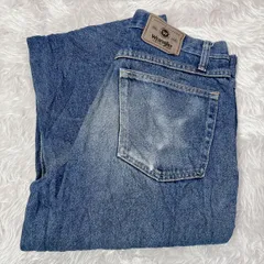 【Wrangler】ラングラー 濃紺 デニム W33×L32 ワイドストレート インディゴ ジーンズのサムネイル