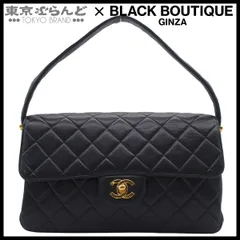シャネル CHANEL ハンドバッグ Wフェイス マトラッセ ココマーク 4番台 ブラック ゴールド金具 ラムスキン ハンドバッグ レディース 101873075