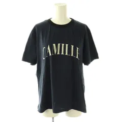 バビロン BABYLONE CAMILLE バイカラーTシャツ カットソー 半袖 ロゴ F ネイビー ブラック /DO ■OSのサムネイル