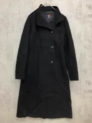 iCB アイシービー アンゴラ混 オンワード樫山 コロンボ生地 スタンドカラー コート sizeJPN/9/黒 ◆■◎レディースのサムネイル