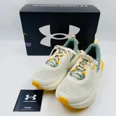 【美品】UNDER ARMOUR アンダーアーマー UA インフィニット エリート2 メンズ ランニングシューズ 27.5cm ホワイト系 【MY0608】のサムネイル