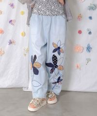 ScoLar（スカラー）161672：蝶ラインテープ付きデニムパンツ - メルカリ