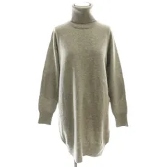 メゾンマルジェラ 4 Maison Margiela 4 エルボーパッチウールタートルネックニットワンピース ミニ 長袖 S グレー /AT ■OSのサムネイル