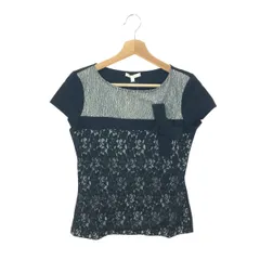 PAULE KA ポールカ 半袖カットソー サイズ:M リボン/花柄/レース/フレンチスリーブ    ブラック レディース / 240001208862のサムネイル