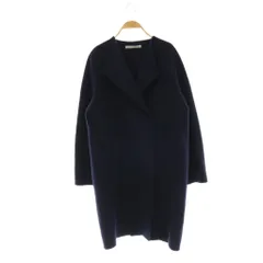 セオリーリュクス theory luxe MOTION MARIO カシミヤ混コート アウター ロング ノーカラー 38 ネイビー /DO ■OSのサムネイル