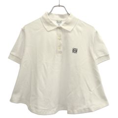 LOEWE ロエベ アナグラム トラペーズポロシャツ S359Y23XAI ホワイト L