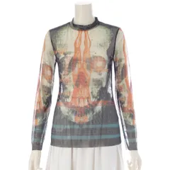 ジャンポールゴルチエ 1995-1996 s/s  vitruvius skull ウィトルウィウス スカル ハイネック パワーネット トップス マルチカラー 40【中古】のサムネイル