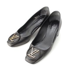 LOUIS VUITTON パンプス ブラック 37 ハートブレイカー カット - メルカリ