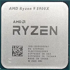 AMD Ryzen 9 5900X 12C 24T 3.7GHz to 4.8GHz Socket AM4 Vermeer 7NM 64MB 105W Nov 2020のサムネイル