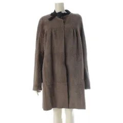 ミュウミュウ 2008 シルク ラムファー リボン アウター グレージュ 42【中古】のサムネイル