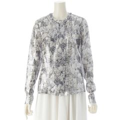 CHANEL シャネル シルク100 ブラウス ボウタイリボン カメリア ココ