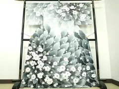 平和屋着物●訪問着　作家物　牡丹文　暈し染め　金彩　鈴乃屋扱い　正絹　逸品　DABF7894ps