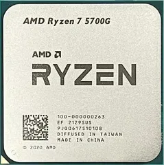 AMD Ryzen 7 5700G 8C 16T 3.8GHz to 4.6GHz Socket AM4 Cezanne 7NM 16MB 65W Apr 2021のサムネイル