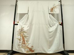 新品】正絹 お宮参り着物 初着(産着) 男児 鷹・松 白地 04408 - メルカリ