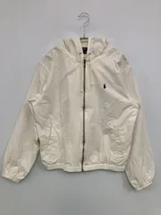 RALPH LAUREN SPORT ラルフローレンスポーツ ブルゾン 9 ホワイト コットン 無地 ワンポイント ブランドロゴ ショート丈 刺繍 フードあり ジップアップ レディースのサムネイル