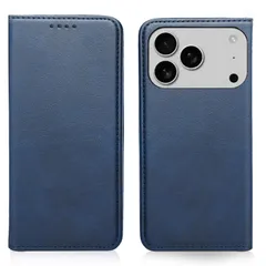 Ayakumo for iPhone 17 Pro max ケース 手帳型 アイフォン 17 プロ マックス 手帳 ケース 高級PUレザー マグネット式 3枚カード収納 横置きスタンド機能 スピーカーホール付き シンプルデザイン ヴィンテージライクな質感 耐衝のサムネイル