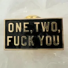SUPREME シュプリーム 23SS One Two Fuck You Pin ピン ピンバッジ ブラック 正規品 / 41199のサムネイル