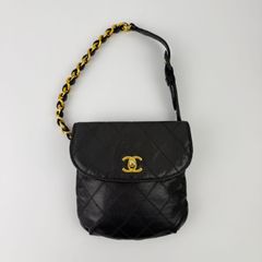 CHANEL / マトラッセ ココマーク ベルトバッグ ウエストバッグ 中古】CHANEL シャネル マトラッセ ココマーク チェーンベルト