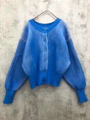 OPAQUE.CLIP オペークドットクリップ スポンディッシュ 配色 リブ 前後2WAY カーディガン size38/M/ブルー系  ◇■ レディースのサムネイル