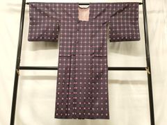 A57愛華 着物 道行 和装コート 縦縞 薄紫 正絹 美品 逸品 - メルカリ
