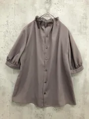 N.Natural Beauty Basic ペーパーバック 五分袖 ブラウス シャツ sizeM/グリーン系 ■◆ レディース