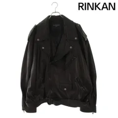 バレンシアガ  25SS  830896 TOS17 ダブルライダースレザージャケット メンズ Sのサムネイル