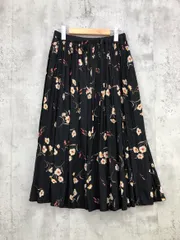 Rougevif ルージュヴィフ 3136-00-70029 花柄 ロング スカート size38/黒 ■■ レディースのサムネイル