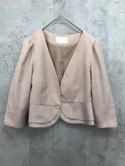Ray BEAMS レイビームス ペプラム ショート ジャケット size1/ベージュ ■◇ レディースのサムネイル