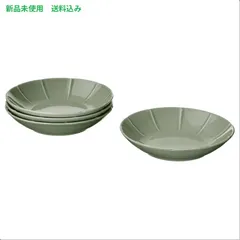 IKEA (イケア) STRIMMIG ストリミグ 深皿 - せっ器 ペールグレーグリーン 23cm 905.676.68のサムネイル