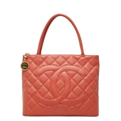 シャネル マトラッセ ココマーク 復刻トート トートバッグ ハンドバッグ オレンジ キャビアスキン レディース CHANEL【228-75071】のサムネイル