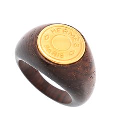 極美品】エルメス リング エリタージュ エケストル PM T52 12号 黒