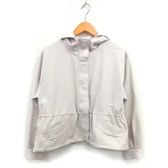 プロポーション ボディドレッシング PROPORTION BODY DRESSING ジップアップ パーカー ドローストリング 比翼仕立て 無地 アウター M アイボリー /NT28のサムネイル