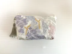 大人可愛いセレブポーチ帯リメイクポーチ化粧ポーチマルチポーチ着物リメイクポーチハンドメイド送料込みNO.6582