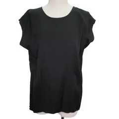 カルバンクライン CALVIN KLEIN ノースリーブ トップス カットソー 丸首 S ブラック a118 0213