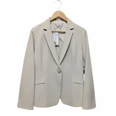 未使用品 NARACAMICIE 30-51-21-721 ナラカミーチェ 強撚合繊 ストレッチテーラードジャケット ベージュ系 サイズ 4のサムネイル
