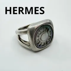 HERMES エルメス コロゾ セリエ シェル リング シルバー 18号 メンズのサムネイル