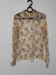 ☆172☆ TINA:JOJUN 花柄シアーカットソー　サイズM tnj811-0314のサムネイル